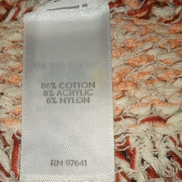 J. Jill Striped Open-Front Cardigan in Pink, Cream & Brown Earth Tones - Picture 8 of 8